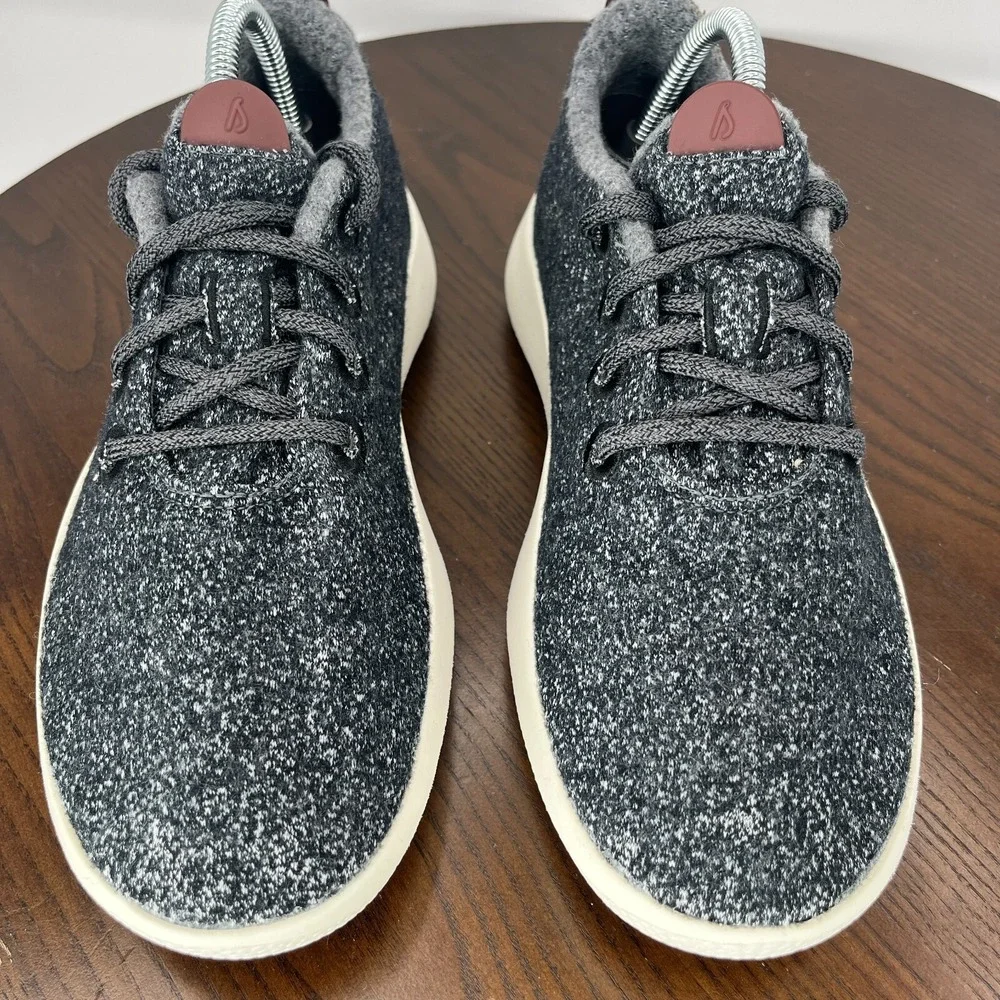 Allbirds‎ Wool Runners Mizzle Shoes Women's 7 Gray Comfort Low Sneakers 1019 NV1